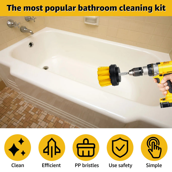 Drill Brush Cleaning Kit - 6-in-1